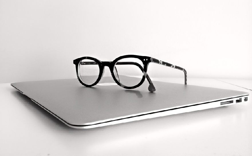 Glasses on Macbook