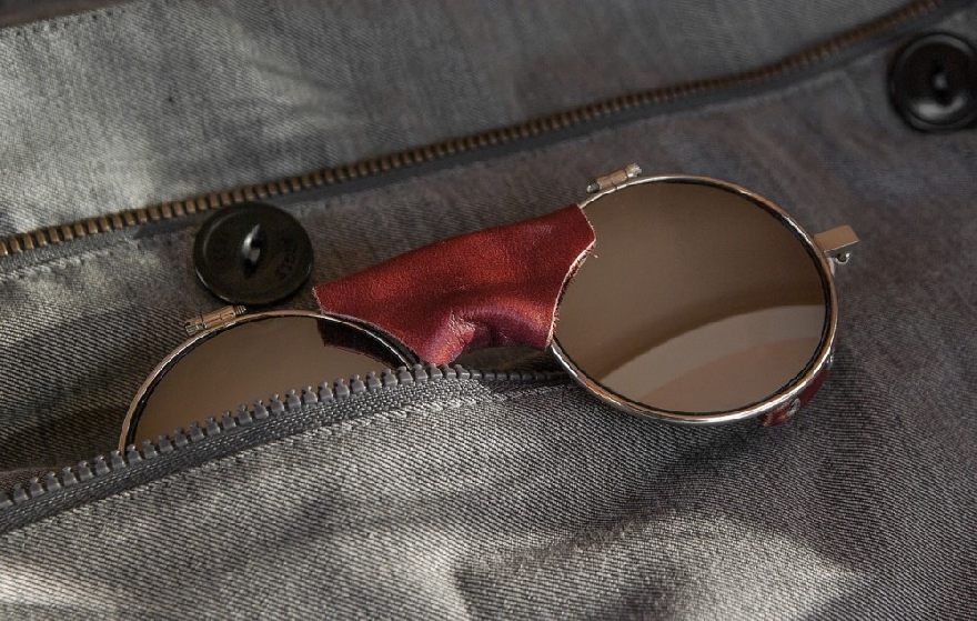 Sunglasses in a trouser pocket